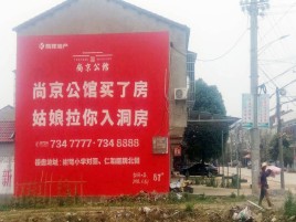 理塘墙体广告在乡镇、农村市场的媒体优势