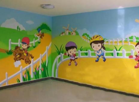 理塘幼儿园墙体彩绘制作流程及注意事项