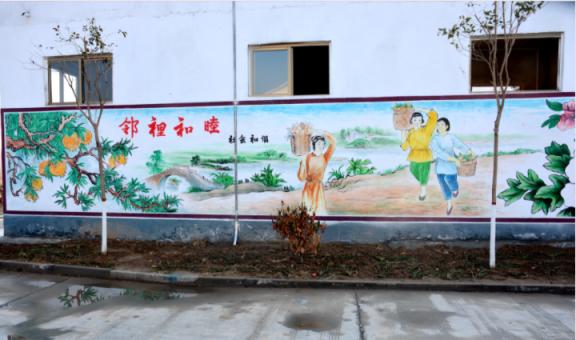 理塘乡镇文化墙 乡风文明焕发新活力