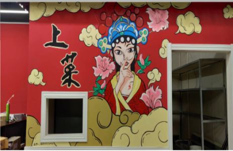 理塘墙体彩绘的发展和应用
