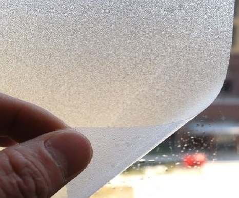 理塘玻璃门外面粘广告用什么材料好？